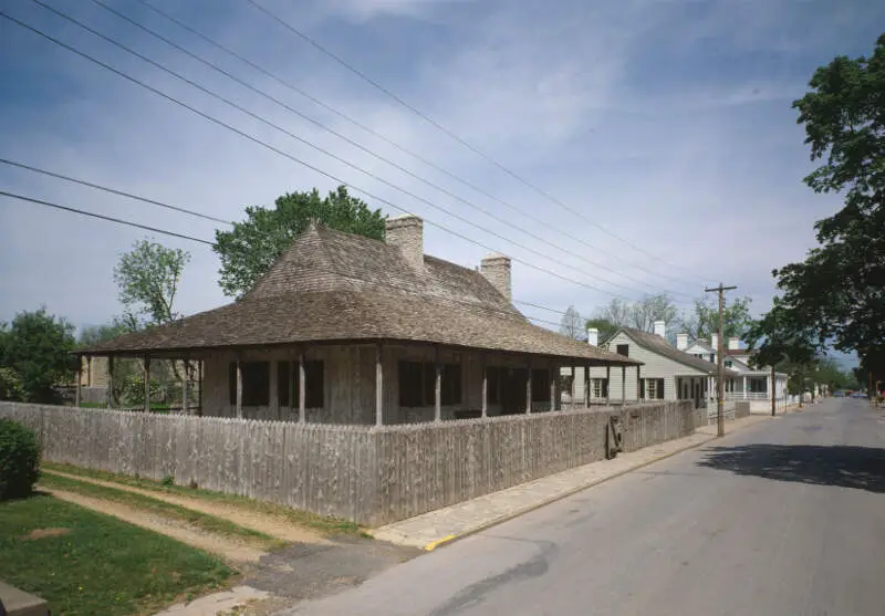 A Color Photograph Of The Bolduc House In Ste Genevieve Mo