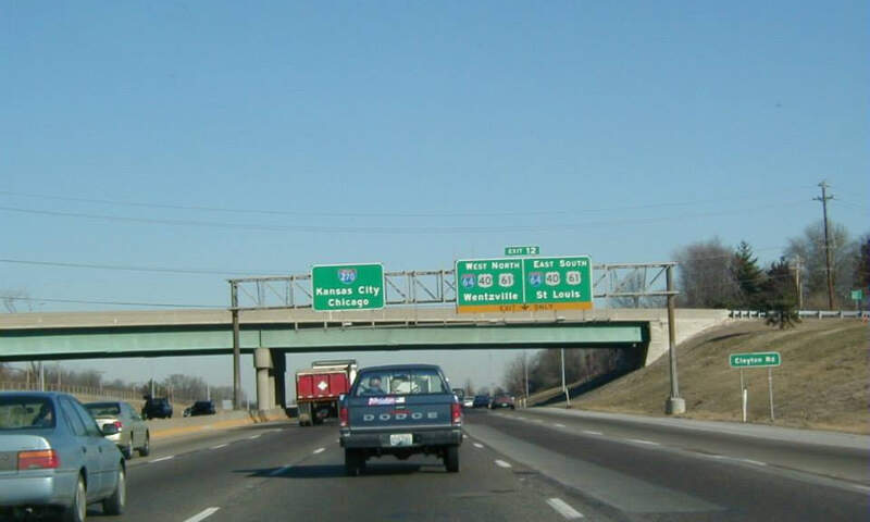 Interstate Approach I C Us  Us Exits  Town Countryc Missouric