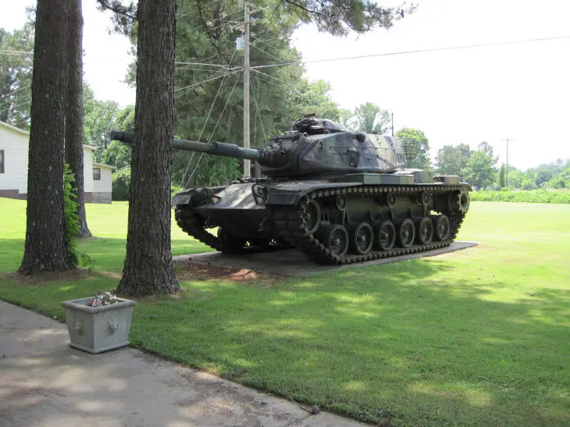 Tank At Memorial At Vfw Post Hernando Ms