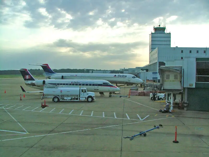 Jackson Evers International Airport In July