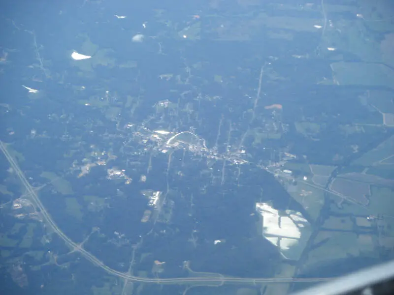 Water Valley Ms From Airplane