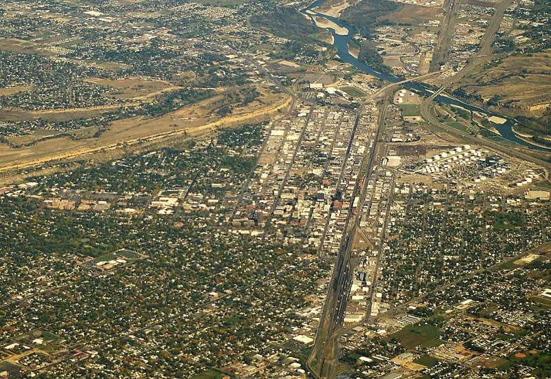 Billings Mt And Yellowstone River