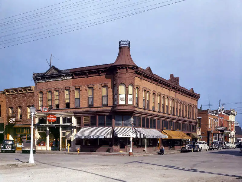 Russell Lee Street Corner Dillon Montana