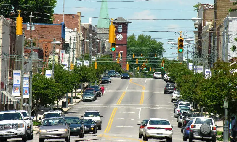 Henderson Nc Central Business Historic District Garnett Street Looking North