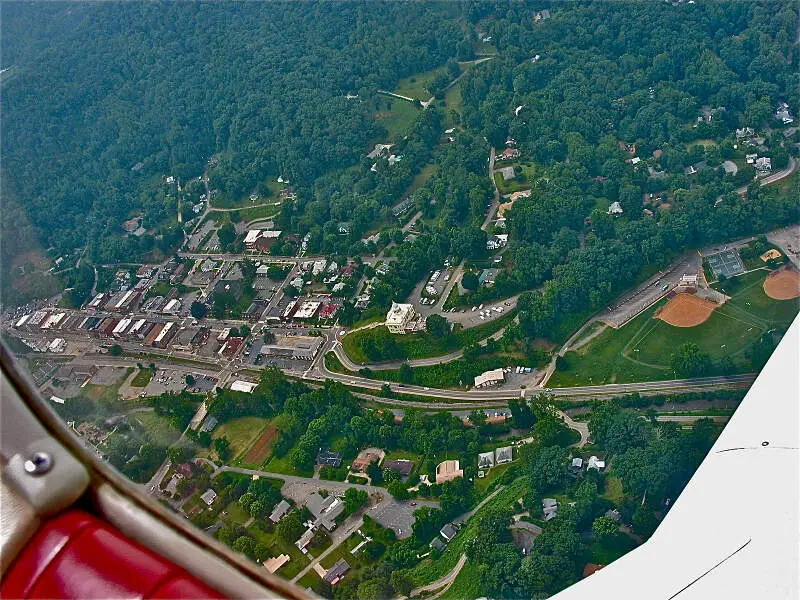 Downtown Sylva From The Air