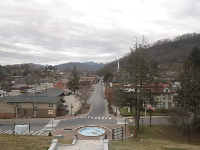 Sylva Skyline From Courthouse