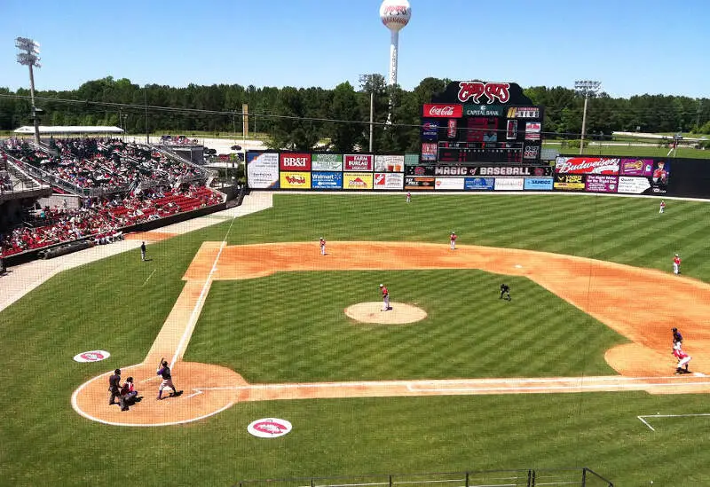 Carolina Mudcats At Five County Stadium