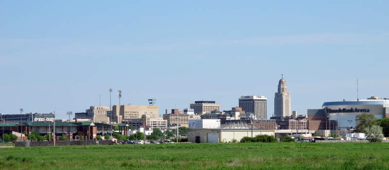 Skyline Of Downtown Lincolnc Nebraskac Usa