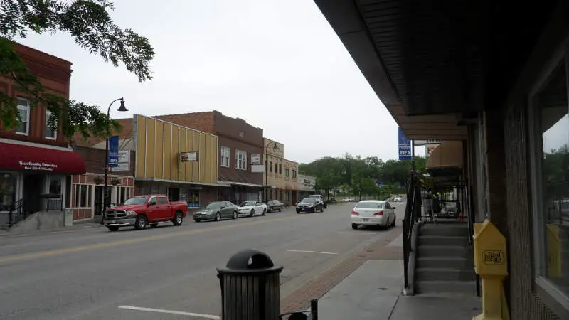 Downtown Papillionc Nebraska