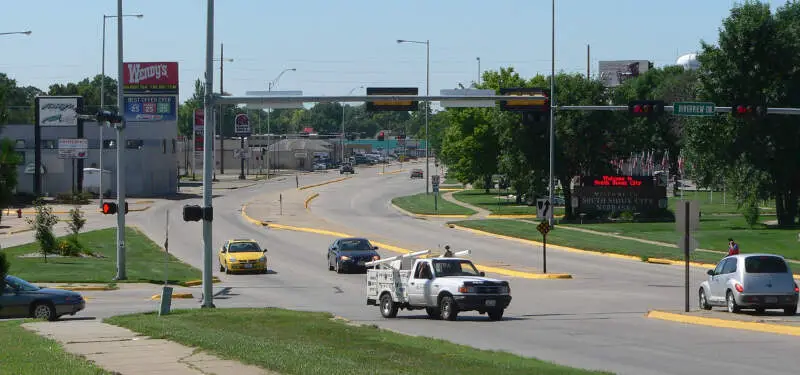 South Sioux Cityc Nebraska Looking S From Bridge