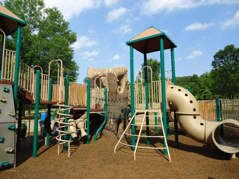 Childrens Outdoor Play Equipment In Park