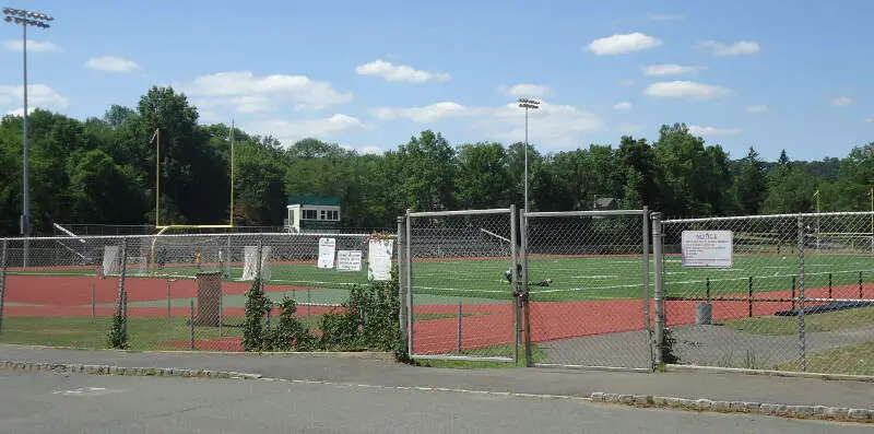 New Providence Nj Athletic Fields With Fence To Keep Deer Out