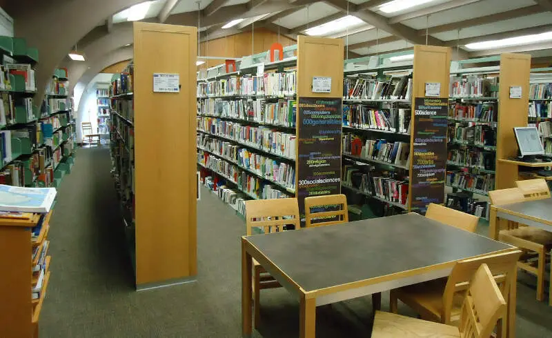 New Providence Nj Public Library Interior View Desks And Shelves