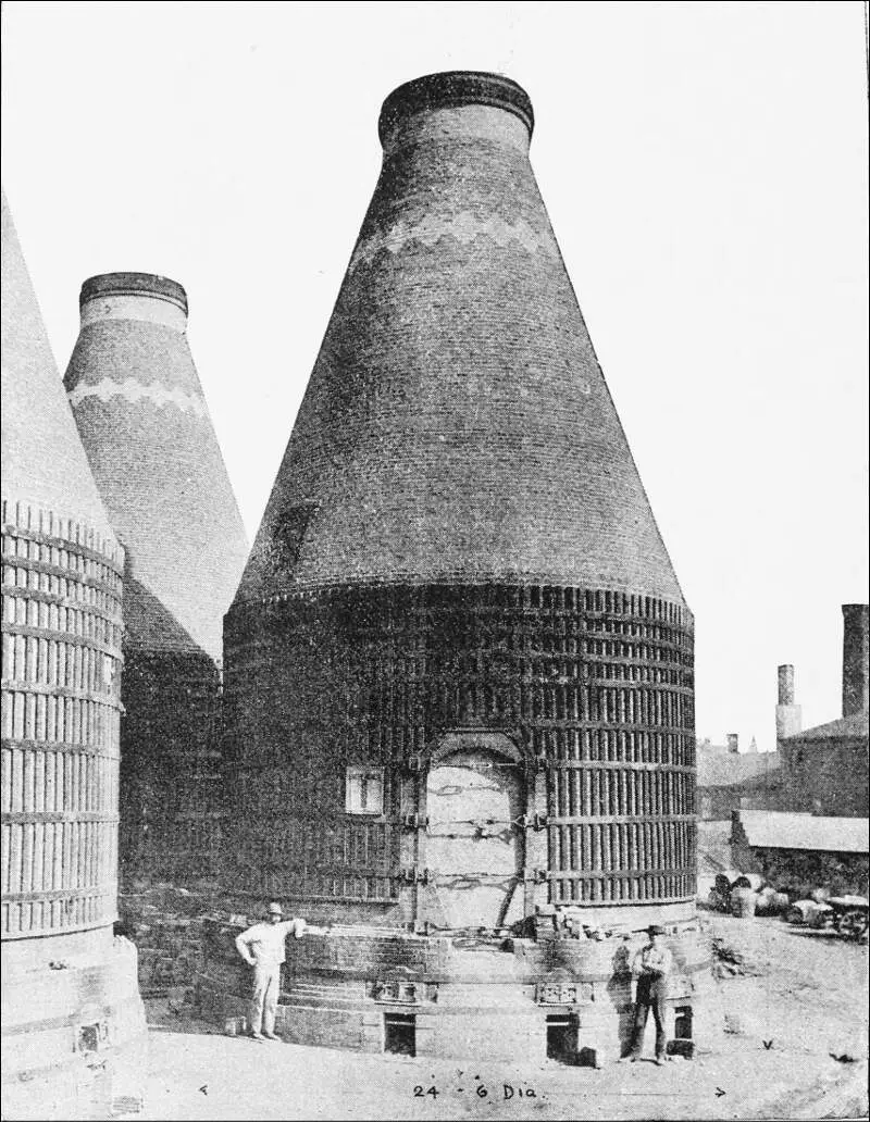 Psm V D Three Kilns At The Perth Amboy Terra Cotta Company