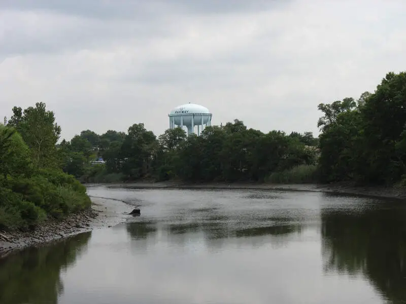 Rahway River And Water Tower