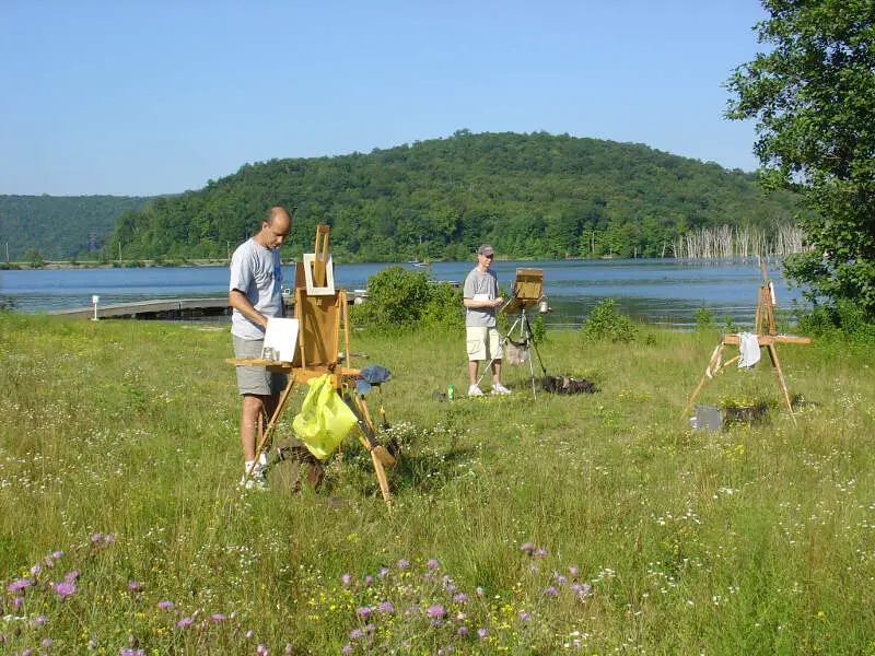 Plein Air Painters At Long Pondc Ringwoodc Nj