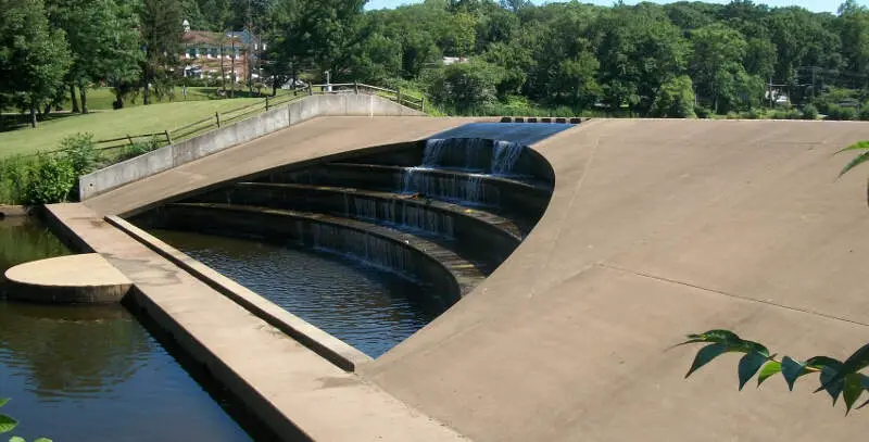 Cascading Dam Below Watchung Lakec Nj