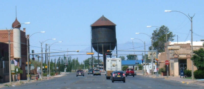 Alamogordo Tenth Street Water Tower Long Shot