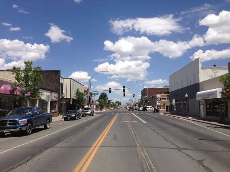 View Northeast Along Idaho Street Southwest Of Th Street In Elkoc Nevada