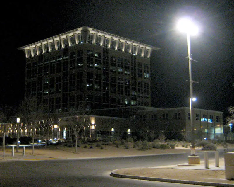 North Las Vegas City Hall At Nightc February