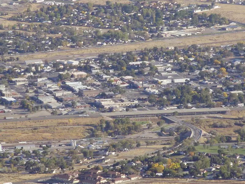 Downtown Winnemucca In Nevada Viewed From Winnemucca Mountain