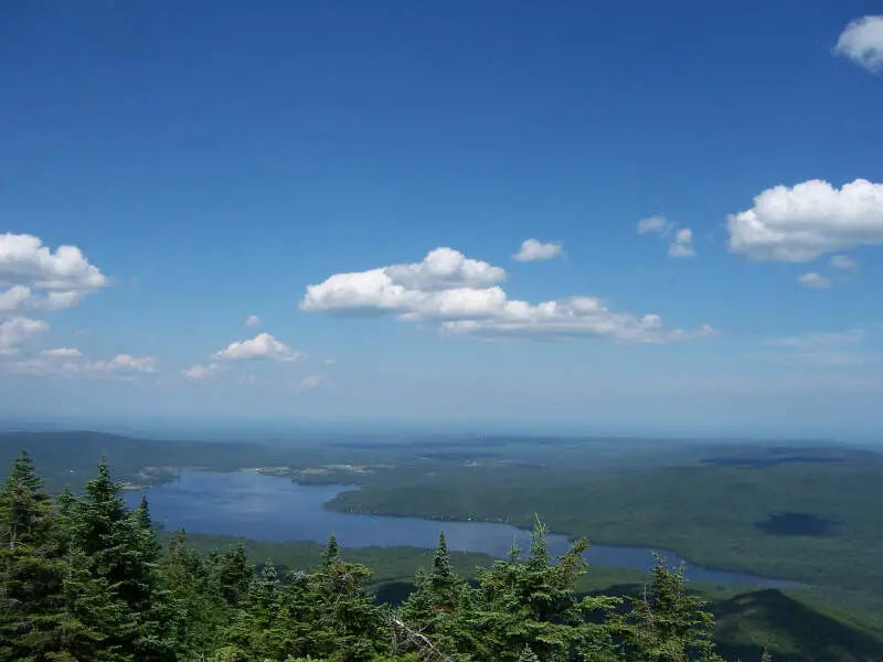 Chazy Lake   View From The Top Of Lyon Mountain