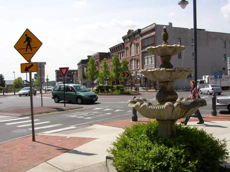 Downtown Glens Falls New York Roundabout