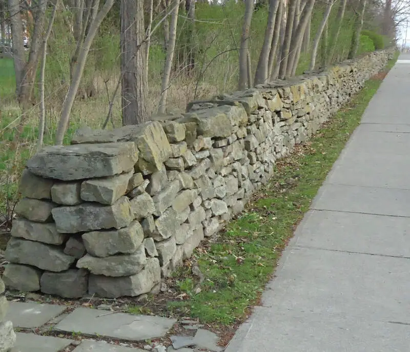 City Of Norwich In New York State Rock Wall