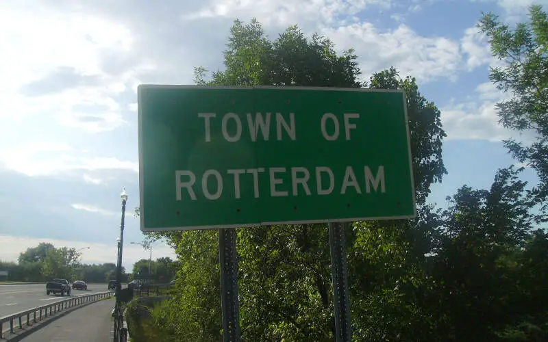 Town Of Rotterdam Sign On Ny W