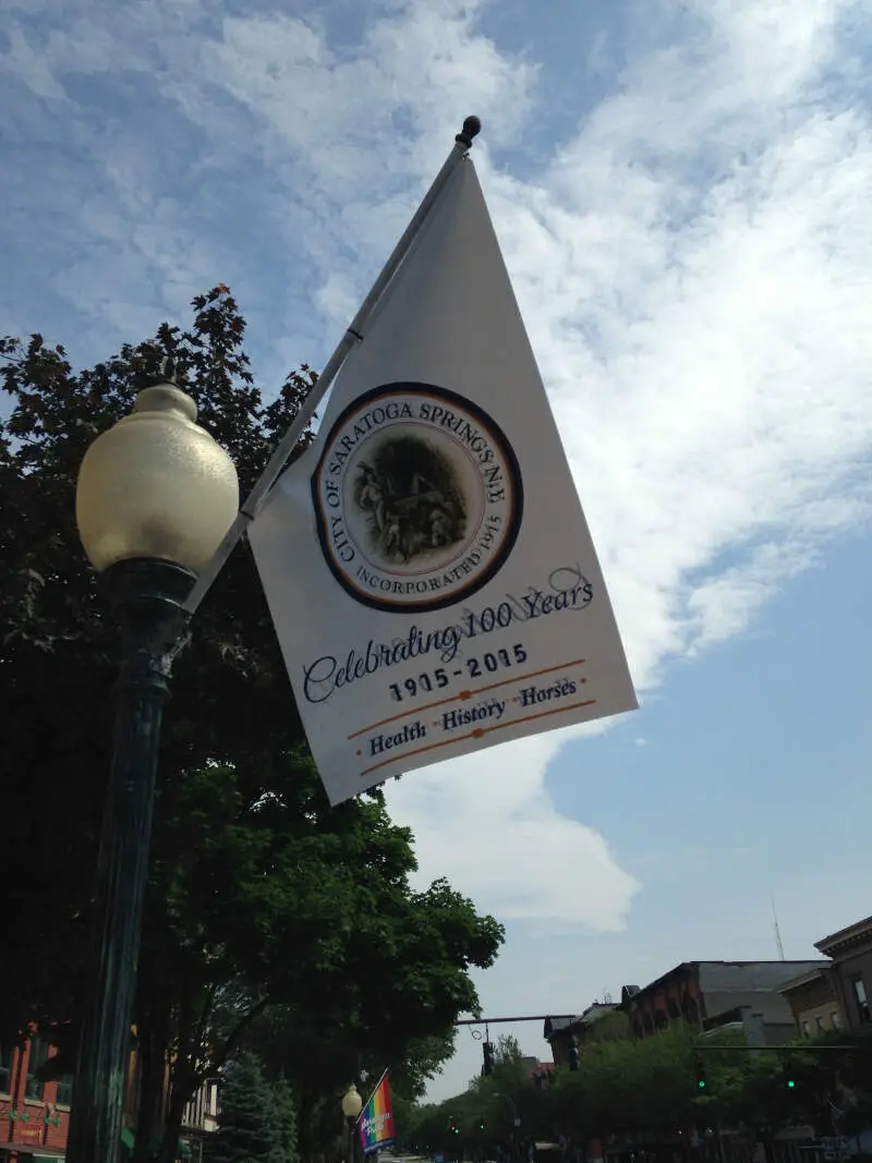Saratoga Springs Ny City Seal Banner