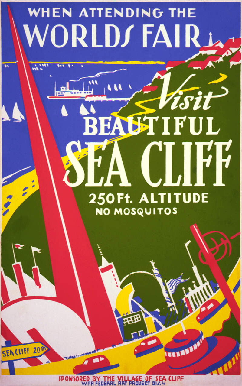 Visit Beautiful Sea Cliffc Wpa Posterc Ca