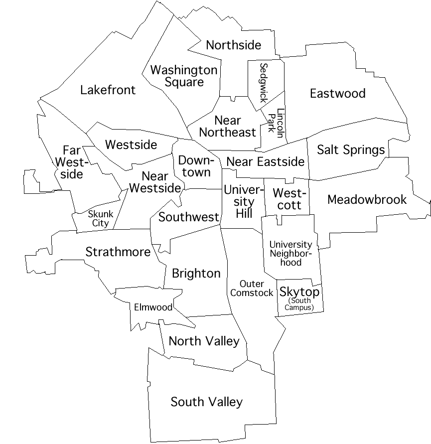 Syracuse Neighborhoods Labeled