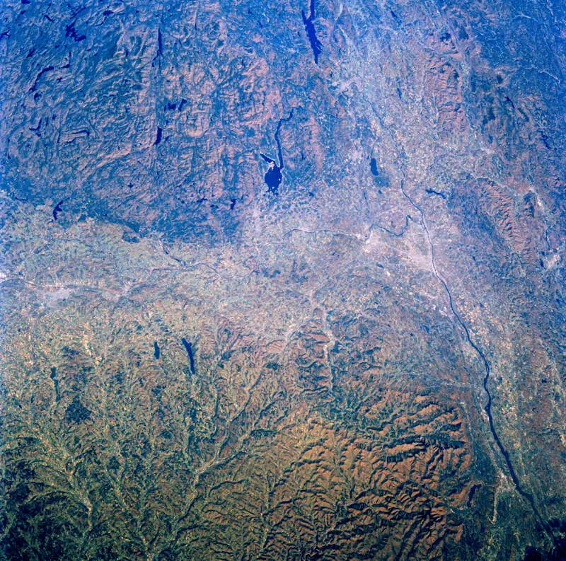 Mohawk Hudson Valley From Space