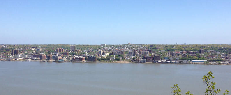 View Of Yonkersc New York From Alpine Overlook On The New Jersey Palisades