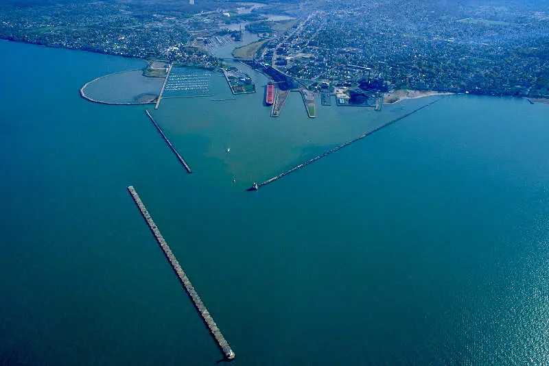 Lorain Ohio Aerial View