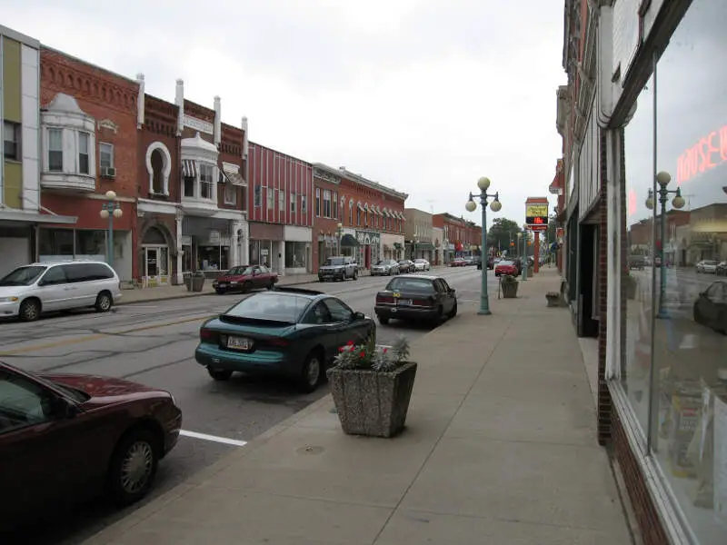 Oak Harborc Ohio As Viewed From Water Street