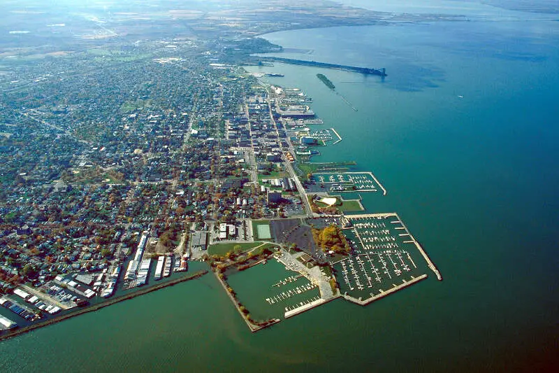 Sandusky Ohio Aerial View