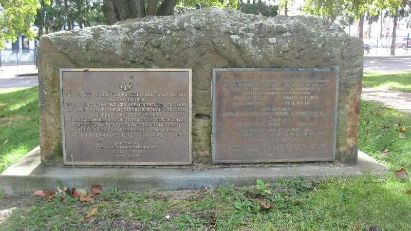 Plaques At The Federal Land Office In Steubenville