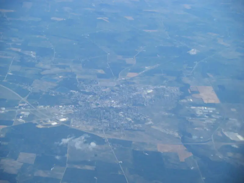 Washington Court House Oh From Airplane