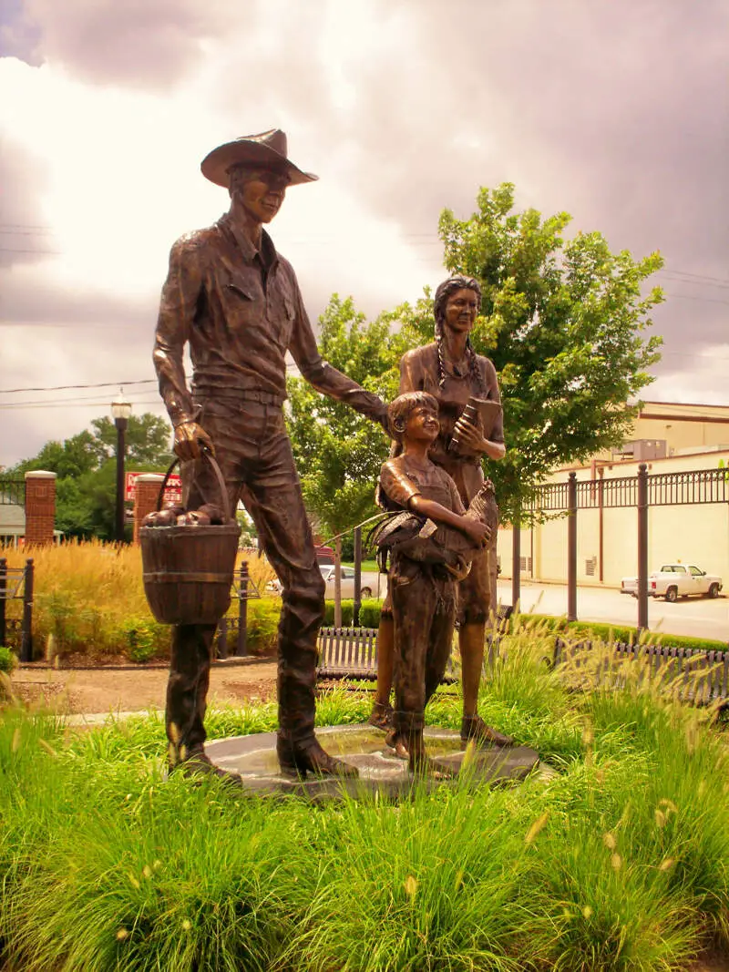 Statue Downtown Broken Arrow Oklahoma