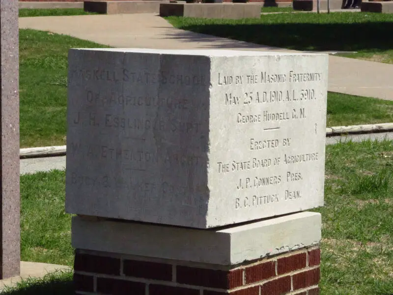 Cornerstone Of Haskell State School Of Agriculturec Built C Demolished