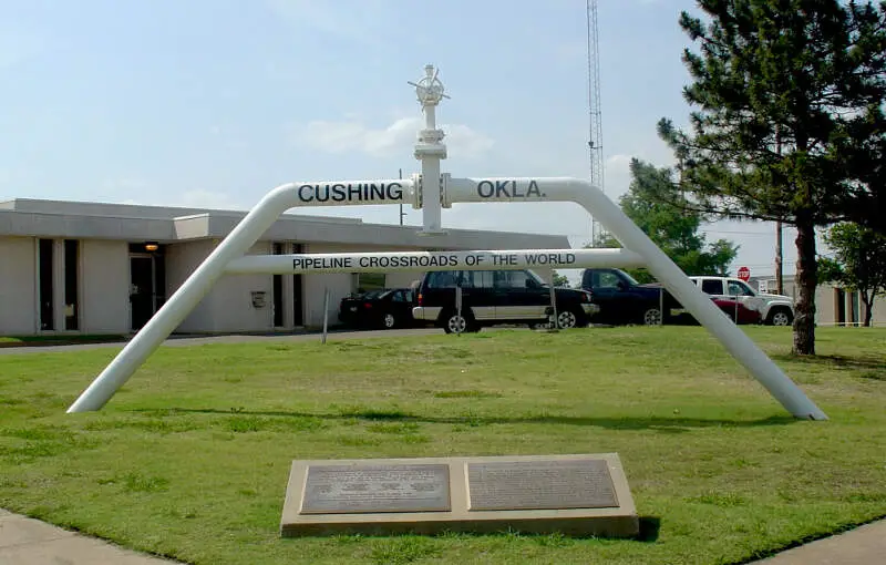 Cushing Pipeline Crossroads Sign