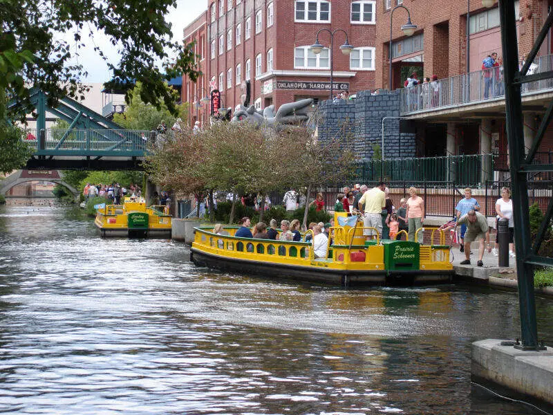 Bricktown Canal Water Taxis In Oklahoma City