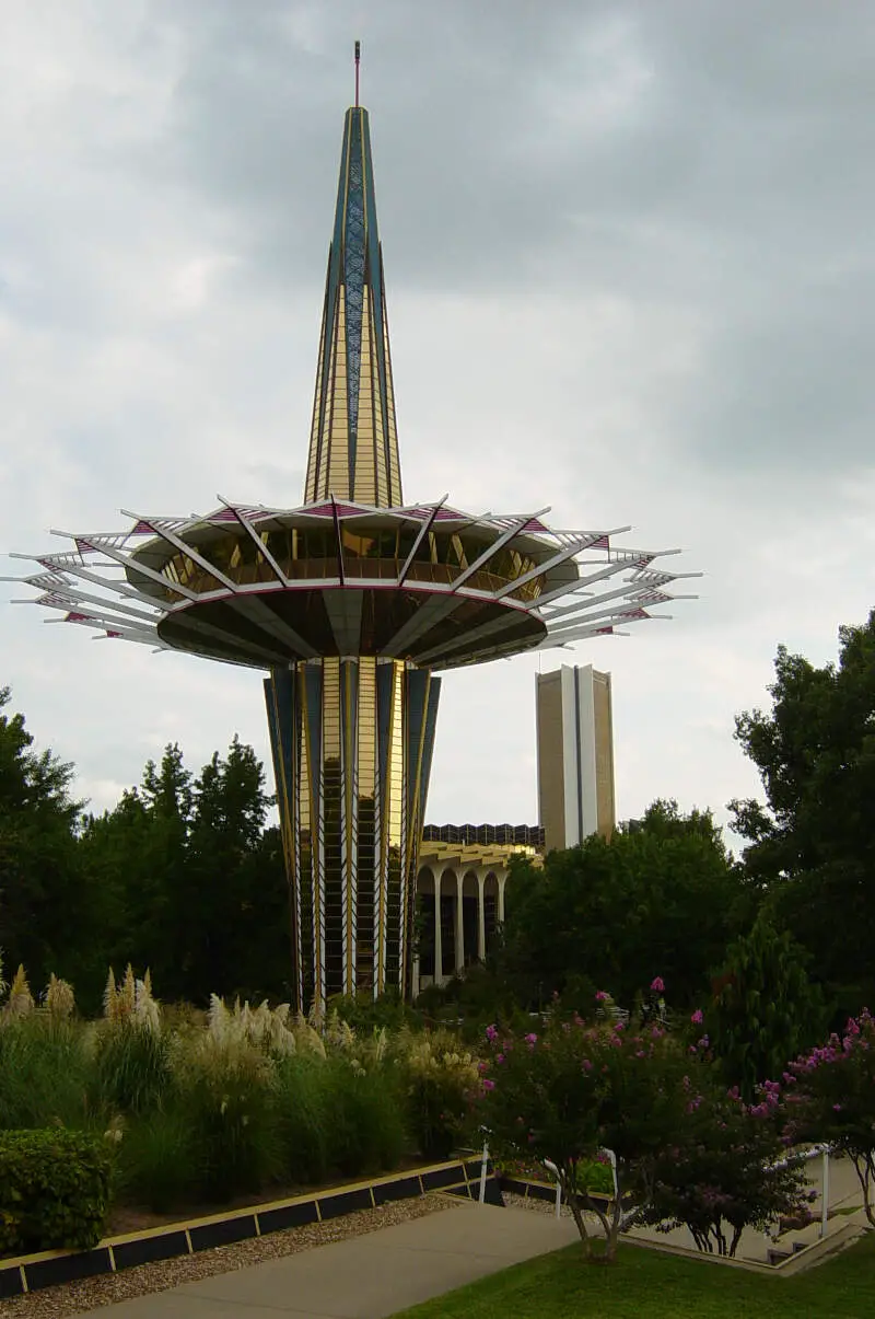 Prayer Tower On The Campus Of Oral Roberts University