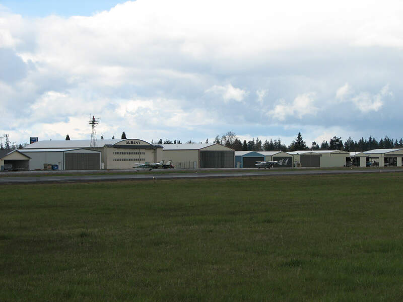 Albany Oregon Airport Hangar Area