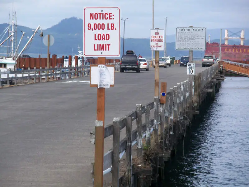 Port Of Astoria Oregon Signs