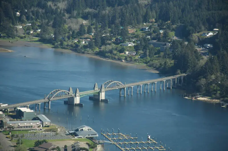 Siuslaw River Bridge At Florence Or