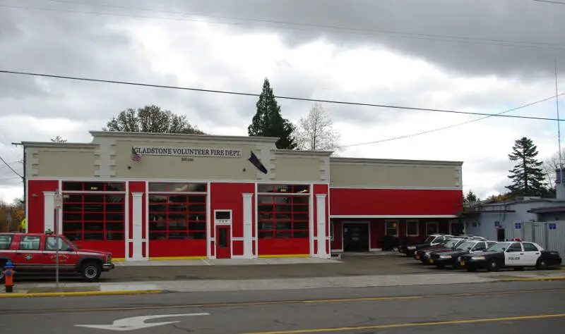 Fire And Police Station   Gladstonec Oregon