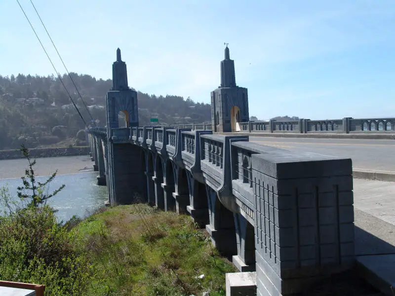 Rogue River Bridge Gold Beach Oregon