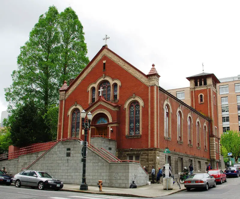 St Michael The Archangel Church Front  Portlandc Oregon